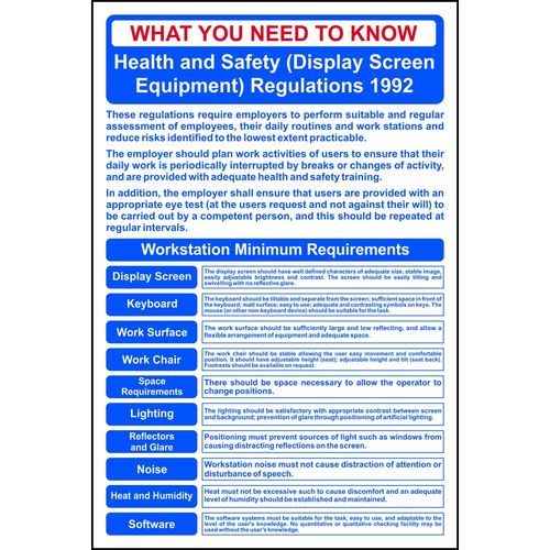 DSE Regulations Poster (POS13722)